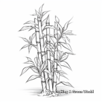 Soothing Bamboo Plant Coloring Pages 4