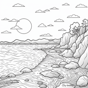 Soothing Seascape Coloring Pages 2
