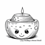 Soothing Spa Candle Coloring Pages 2