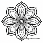 Sophisticated Daisy Mandala Coloring Pages 1