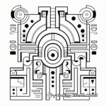 Sophisticated Fractal Geometric Coloring Pages 1