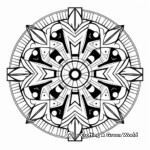 Sophisticated Geometric Mandala Coloring Pages 1
