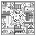 Sophisticated Geometric Patterns Coloring Pages 1