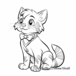 Sophisticated Ragamuffin Cat Coloring Pages 1