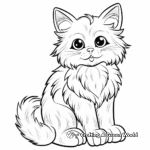 Sophisticated Ragamuffin Cat Coloring Pages 2