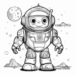 Space Robot Explorers Coloring Pages 1