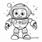Space Robot Explorers Coloring Pages 4