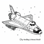 Space Shuttle Themed Coloring Pages for Adults 4