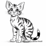 Spectacular Bengal Cat Coloring Pages 3
