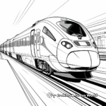 Speedy Bullet Train Coloring Pages 3