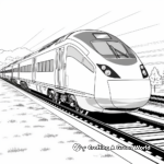 Speedy Bullet Train Coloring Pages 4