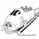 Speedy Olympic Bobsleigh Race Coloring Pages 1