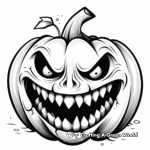 Spine-Chilling Jack-o'-lantern Coloring Pages 2