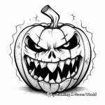 Spine-Chilling Jack-o'-lantern Coloring Pages 3