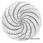 Spiral Geometry Coloring Pages for Advanced Users 2