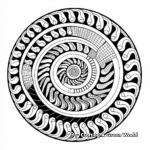 Spiral Geometry Coloring Pages for Advanced Users 3