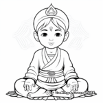 Spiritual Chakra Meditation Coloring Sheets 2