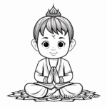 Spiritual Chakra Meditation Coloring Sheets 3