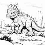 Splendid Horned Lizard Coloring Pages 3