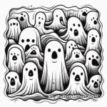 Spooky Ghosts Adult Coloring Pages 3