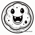 Spooky Halloween Cookie Coloring Pages 1