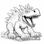 Spooky Spinosaurus Coloring Pages 3
