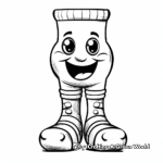 Sport Socks Coloring Pages 1