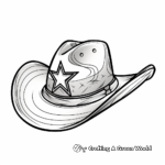 Sports Team Cowboy Hat Coloring Pages: Support Your Team! 1