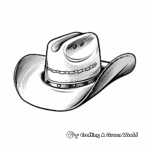 Sports Team Cowboy Hat Coloring Pages: Support Your Team! 4