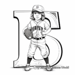 Sports-themed Alphabet Coloring Pages 1