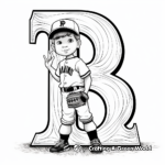 Sports-themed Alphabet Coloring Pages 4