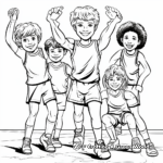 Sportsmanship-Showcasing Olympic Team Sports Coloring Pages 2