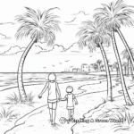 Spring Break at the Beach Coloring Pages 3