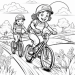 Spring Break Bike Ride Coloring Pages 2