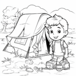 Spring Break Camping Adventure Coloring Pages 3