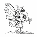 Spring Butterfly Coloring Pages for Kids 1