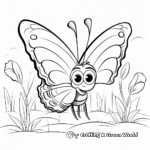 Spring Butterfly Coloring Pages for Kids 2