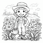 Spring-Themed April Coloring Pages 2
