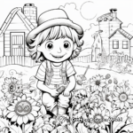 Spring-Themed April Coloring Pages 4