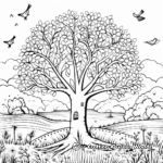 Springtime Tree Coloring Pages for Nature Lovers 4