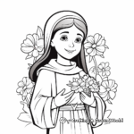 St. Theresa the Little Flower Coloring Pages 1