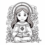 St. Theresa the Little Flower Coloring Pages 2