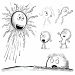 Stages of Comet Melting as it Approaches the Sun Coloring Pages 4