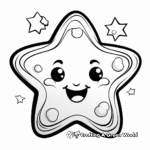 Star-Shape Cookie Coloring Pages for Young Artists 4