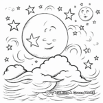 Starry Night Sky Coloring Pages 2