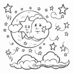 Starry Night Sky Coloring Pages 3