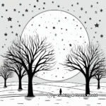 Stars and Constellations Winter Solstice Coloring Pages 4