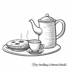 Steaming Coffee Pot Coloring Pages 1