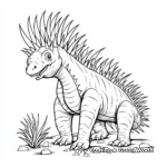 Stegosauridae Era Kentrosaurus Coloring Sheets 4