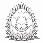 Stegosaurus Egg Coloring Pages for Preschoolers 3